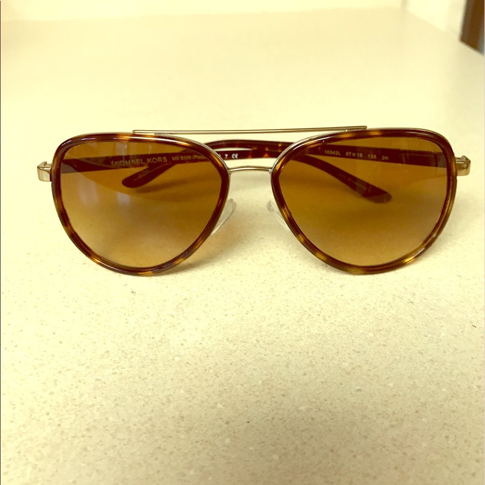 Michael Kors Tortoise Aviator Sunglasses